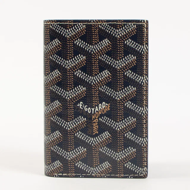 Goyard Navy Saint-Pierre Card Wallet in Navy Canvas from Labellov