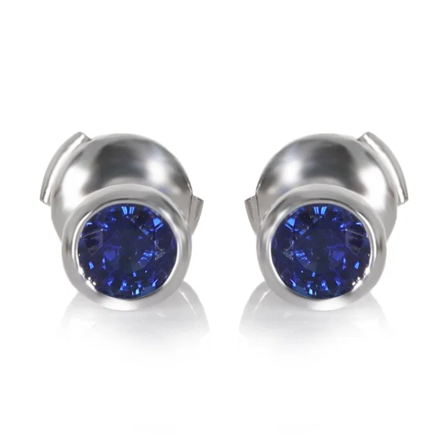 Tiffany & Co. Platinum Sapphire Elsa Peretti By The Yard Earrings 950 from HEWI