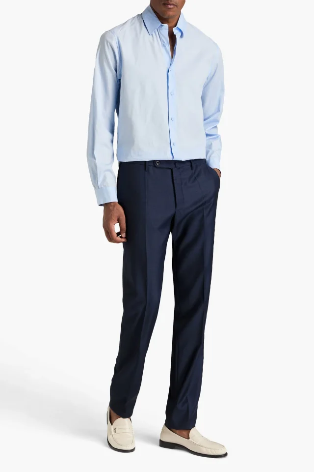 Slowear Incotex Sharkskin slim-fit wool pants, photo 2 of 4 from THE OUTNET
