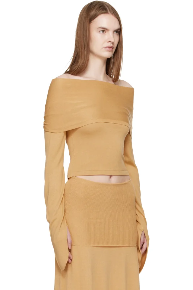 Aya Muse Tan Rylin Top, photo 2 of 4 from SSENSE