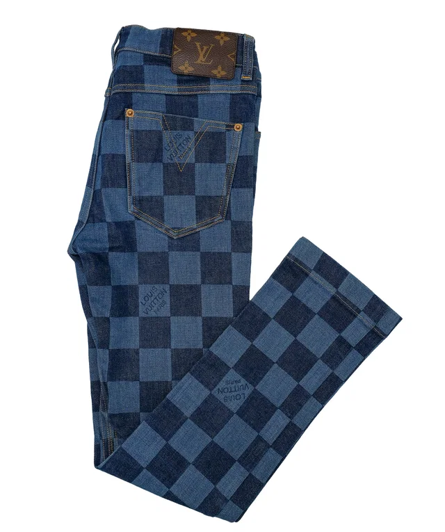 Louis Vuitton Damier jeans denim blue in Blue Denim from Luxury Promise