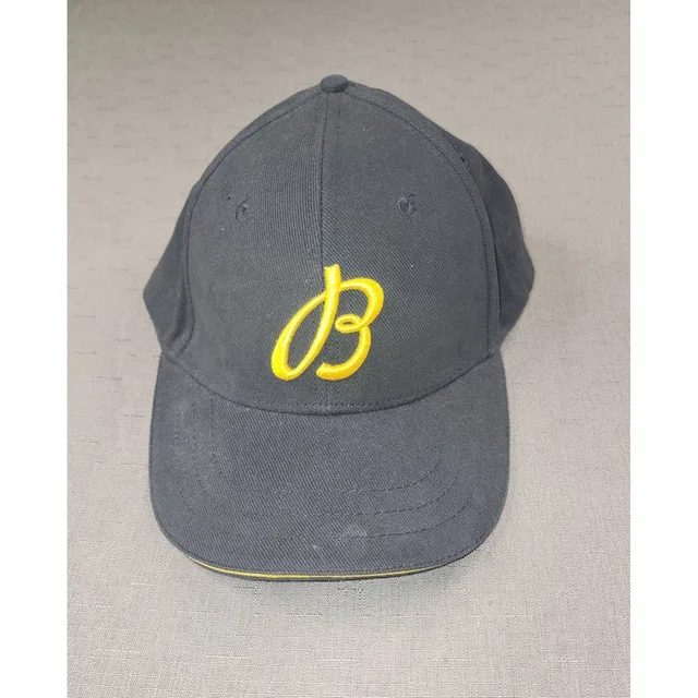 Breitling Swiss Watch 1884 Baseball Hat Navy Blue Cotton Leather Strap Cap Rare in yellow|black Leather from Poshmark