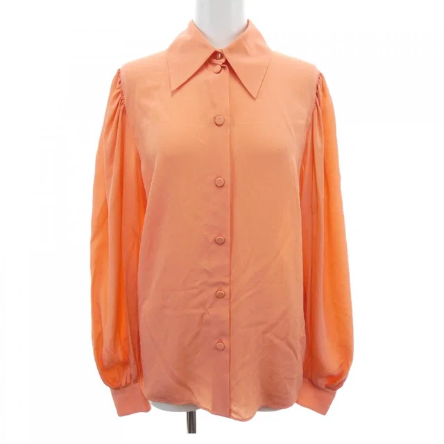Gucci Zaaog Shirt Orange in Orange Silk from The Reluxe
