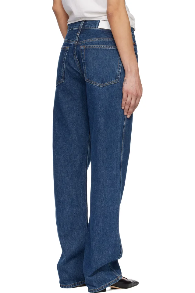 Re/Done Blue 90s Mid Rise Loose Jeans, photo 3 of 4 from SSENSE