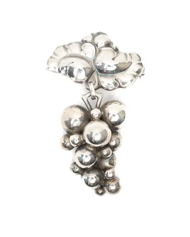 Georg Jensen Moonlight Grapes Brooch in Silk from A Retro Tale