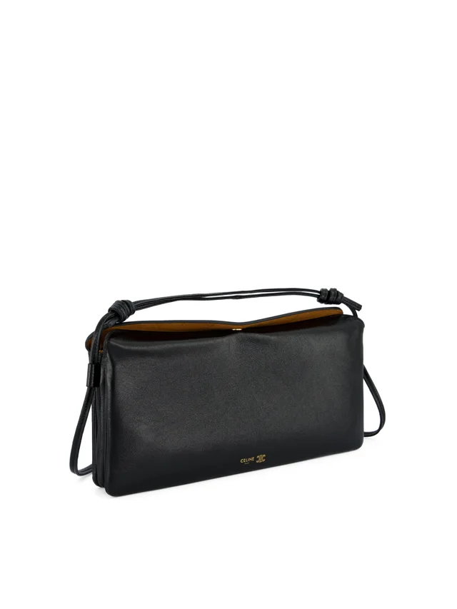 Celine Shoulder bag with Triomphe plaque in black leather Woman, photo 2 of 4 from SENSER