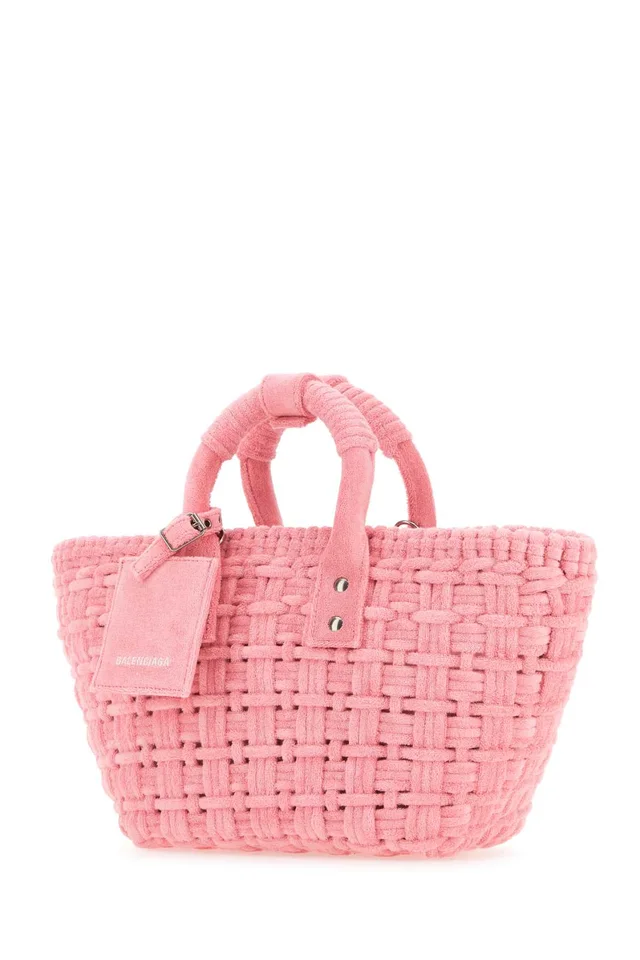 Balenciaga Bistro Xs Top Handle Bag — Pink T Tpu in Pink Woven leather from HEWI, photo 2 of 2