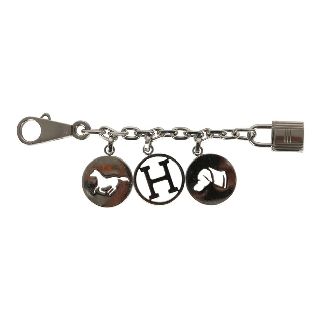 Hermès Breloque Olga Bag Charm Palladium Hardware from Madison Avenue Couture