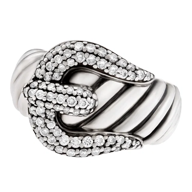 David Yurman Buckle Ring in Silver Sterling Silver from Gray And Sons