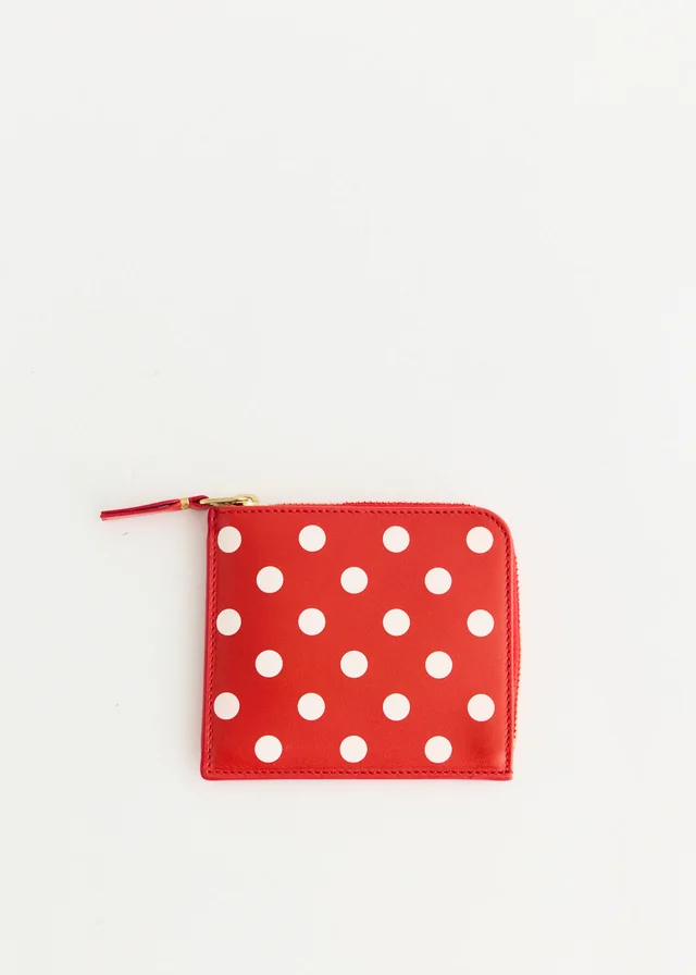 Comme Des Garcons Wallets Leather Dot Wallet in Red from Incu, photo 1 of 1