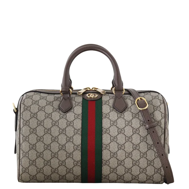 Gucci Ophidia GG Supreme Boston Large in Coated canvas from Luxe.It.Fwd