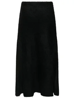 Gabriela Hearst Long Flared Skirt in 58% Silk, 42% Cashmere, photo 5 of 5 from LUISAVIAROMA