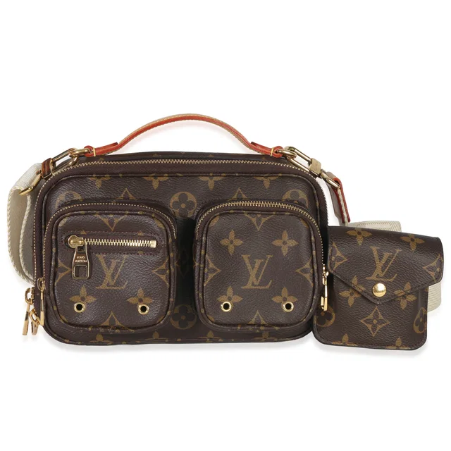 Louis Vuitton Monogram Canvas Utility Crossbody Brown Handbag in Brown Coated canvas from HEWI