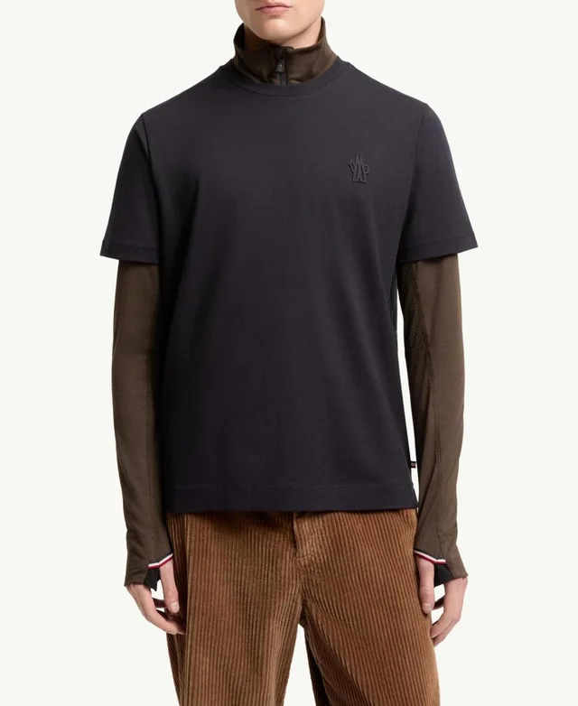 Moncler Logo Patch Cotton Blend T-Shirt (Three Pack), photo 2 of 5 from SENSER