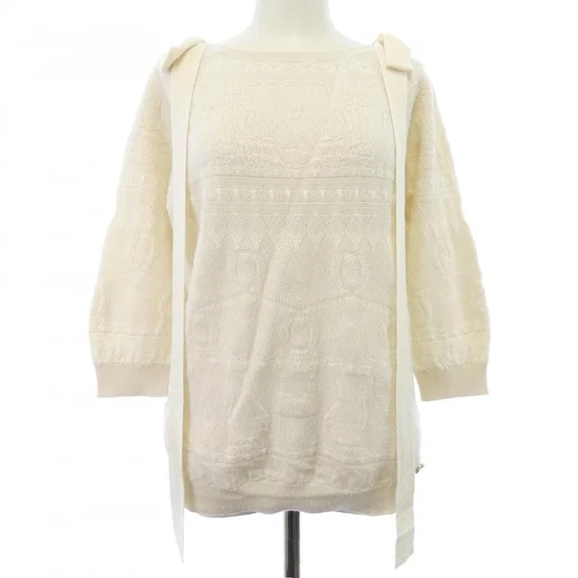 Chanel Knit Sweater Beige in Beige from The Reluxe