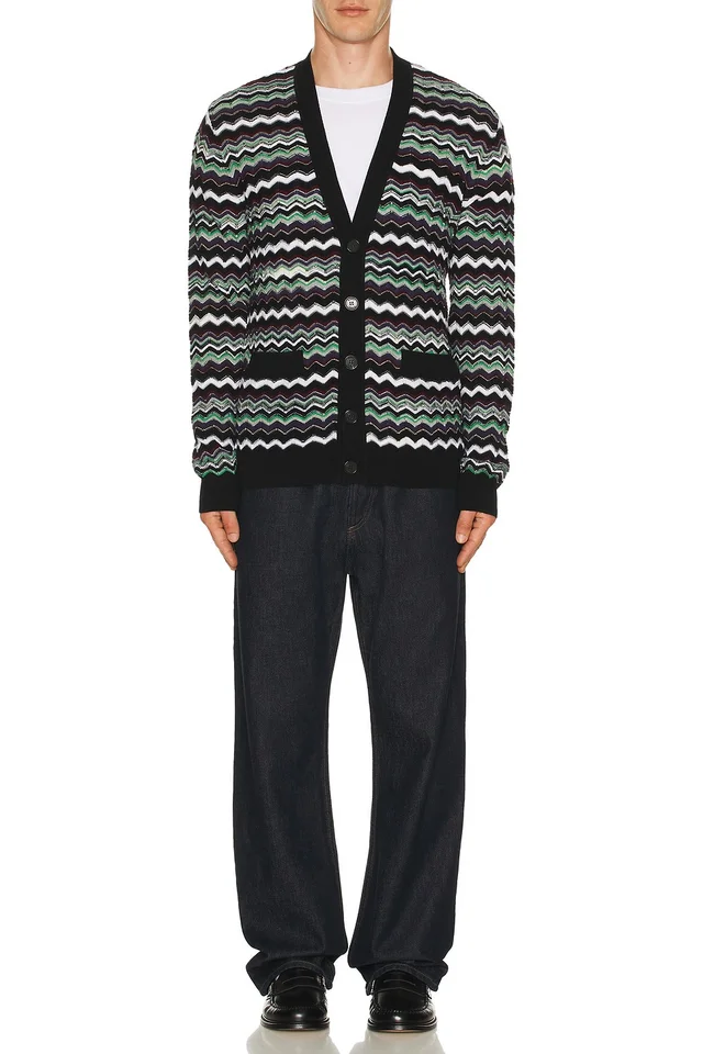 Missoni Buttoned Cardigan in Blue & Green Tones, photo 3 of 5 from REVOLVE (Canada)
