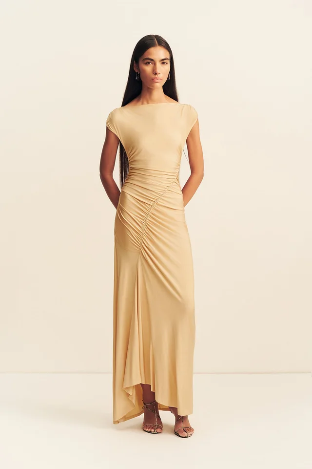 Shona Joy MIRO SLINKY JERSEY MAXI DRESS - SAND from Shona Joy, photo 1 of 1