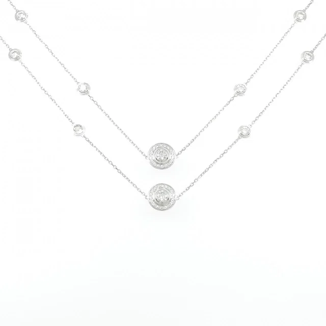 Cartier 18K White Gold Diamond Necklace in White from LuxUness