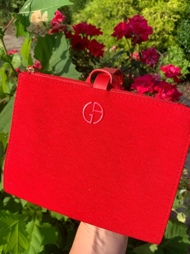 Giorgio Armani Beauty Red Clutch Bag in red from Poshmark