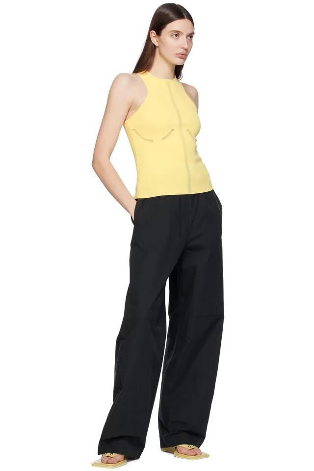Paris Georgia Yellow Mia Tank Top, photo 4 of 4 from SSENSE