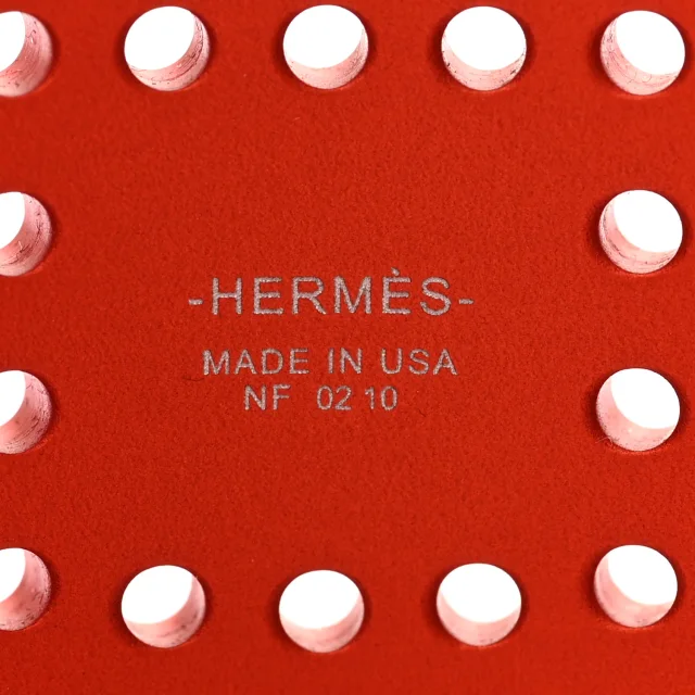 Hermès Aluminium Evelyne Sunset Cuff Bracelet T2 Orange Tropique in Orange from FASHIONPHILE, photo 4 of 5
