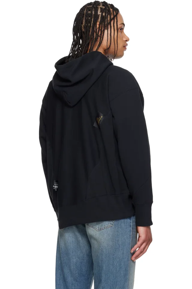 UNDERCOVER Black Champion Edition UC1F4802 Hoodie, photo 3 of 4 from SSENSE