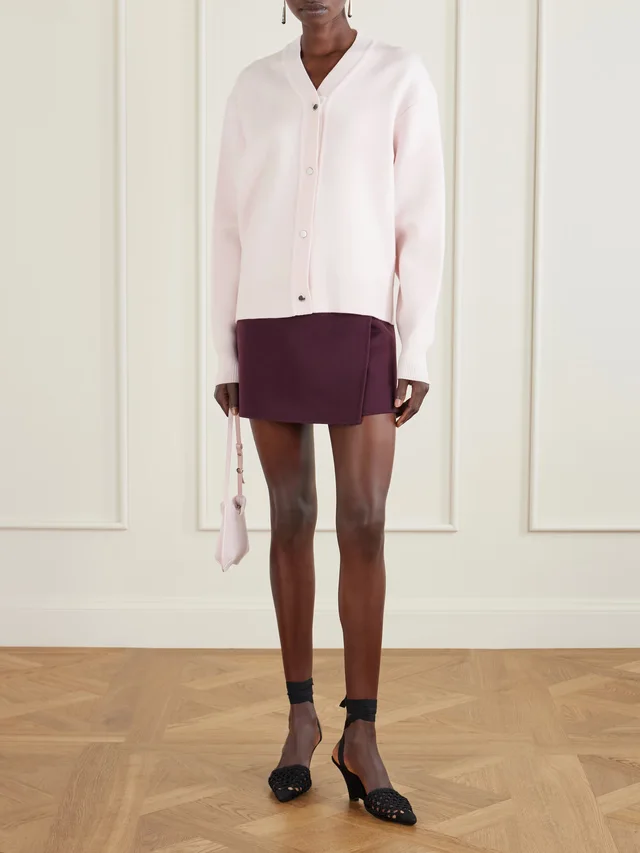 JACQUEMUS Doppio wool-blend cardigan in Pink, photo 2 of 2 from NET-A-PORTER (Canada)