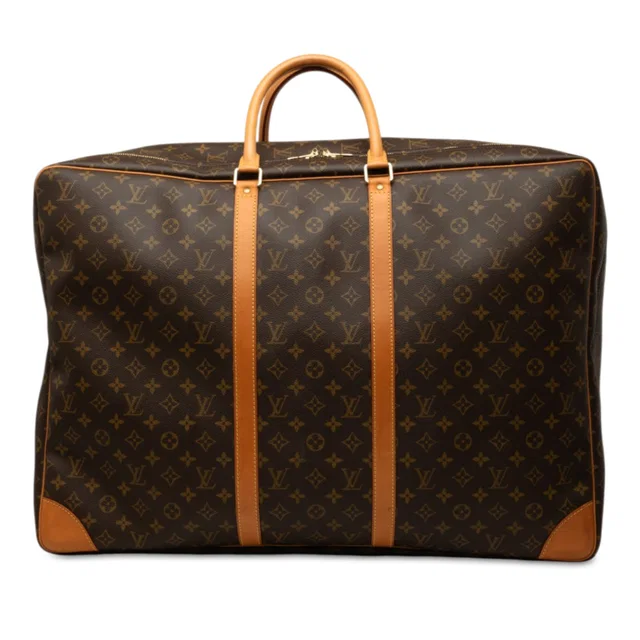 Brown Louis Vuitton Monogram Sirius 65 Travel Bag in Brown Coated canvas from Designer Revival