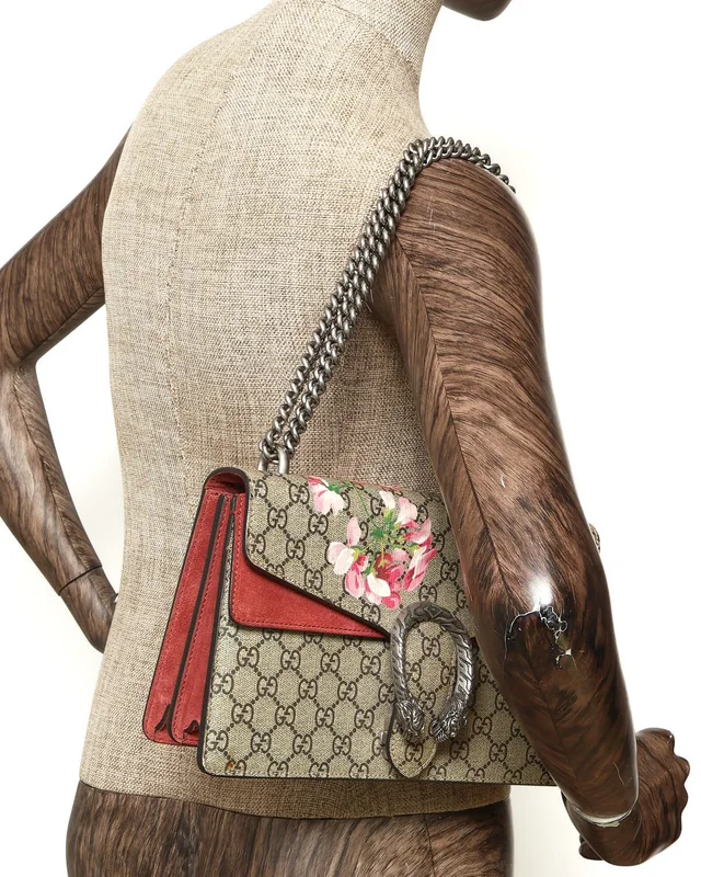 Gucci GG Supreme Medium Dionysus Blooms Bag in Suede from A Retro Tale, photo 11 of 11