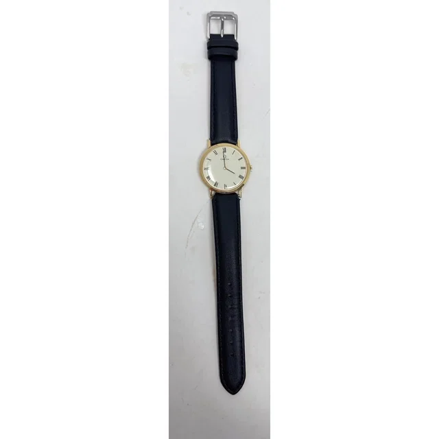 Omega Ultra Thin 14k Solid Gold Men's Roman Numeral Dial in neutral|brown|gold|red|black Leather from Poshmark