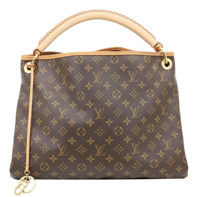 Louis Vuitton Artsy MM Monogram Canvas Hobo Bag Brown in Brown Coated canvas from Dallas Designer Handbags