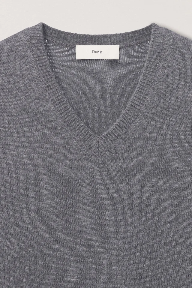 Dunst V-Neck Cashmere Knitted Sweater, photo 2 of 8 from SENSER