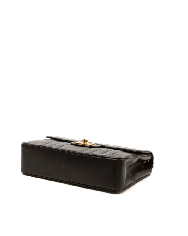Chanel Jumbo Vertical Single Flap Bag in Lambskin from A Retro Tale, photo 5 of 8
