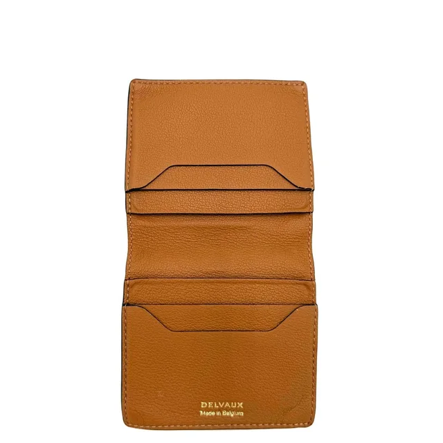 Delvaux Leather Wallet in red|brown Leather from Poshmark