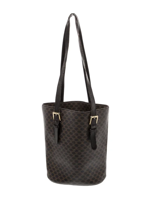 Celine Bucket Bag handbags, wallets & cases in Black Leather from The RealReal, photo 4 of 6