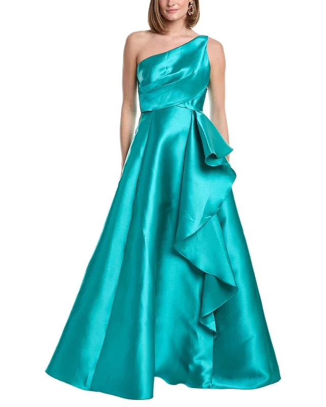 Rene Ruiz One Shoulder Mikado Gown, image 1 of 1 from Gilt