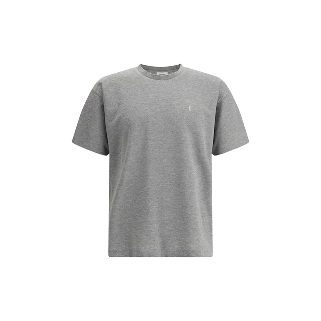 Saint Laurent Grey Cotton Oversized T-shirt in Grey from HEWI