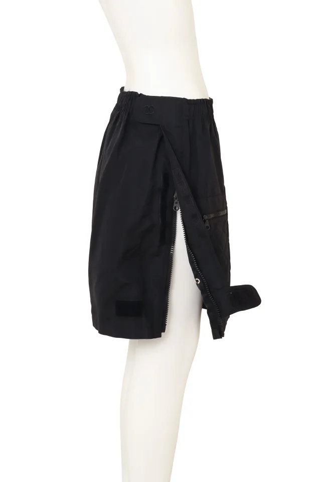 Chanel 1994 F/W Quilted Silk Utility Skirt in Silk from Recess LA, photo 3 of 6