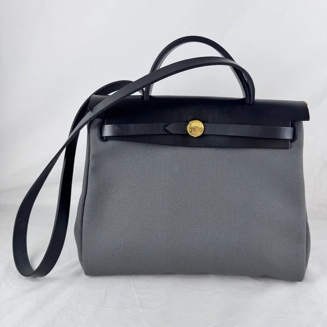 Hermès Herbag Zip 31 Bag in Canvas, Leather, Metal from Reowned
