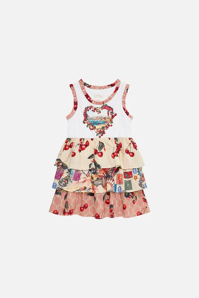 Camilla eBoutique KIDS TANK MINI DRESS W WOVEN LAYERED SKIRT NOTES FROM THE ROAD from CAMILLA, photo 1 of 1