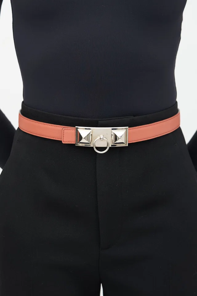 Hermès 2012 Swift & Epsom Leather Reversible Collier De Chien Belt in Epsom leather from VSP Consignment