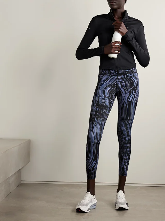 NIKE Swift printed Dri-FIT leggings in Blue, photo 2 of 2 from NET-A-PORTER (Canada)