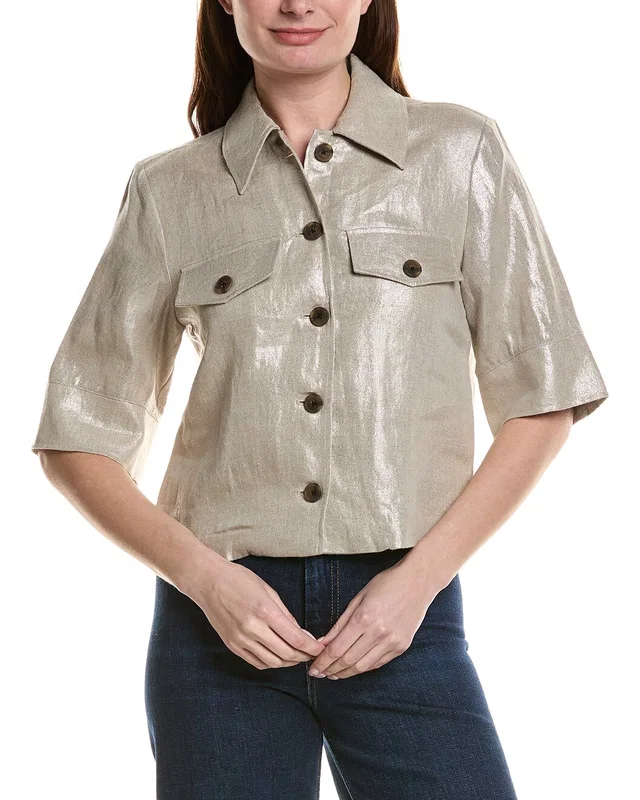 Joseph Ribkoff 100% Linen Top, image 1 of 1 from Gilt