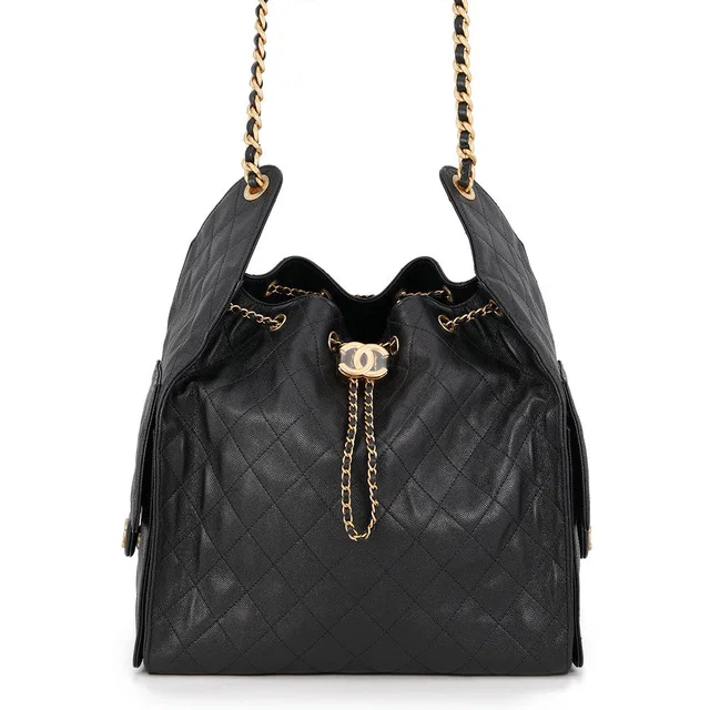 Chanel CHANEL25 ChainShoulder Bag BlackAS5311-B20304-94305 Caviar Leather Size Medium in Caviar leather from GALLERY RARE