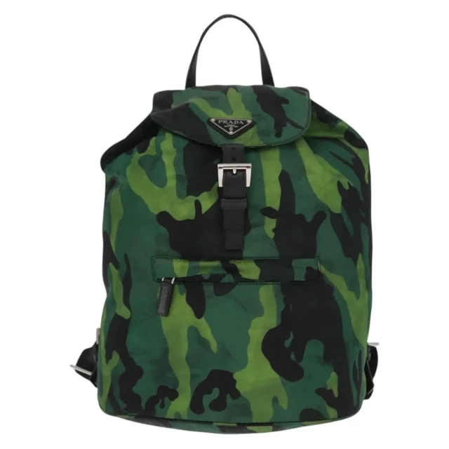 Prada Camouflage Tessuto Green Nylon Bag in Green Nylon from HEWI, photo 21 of 24