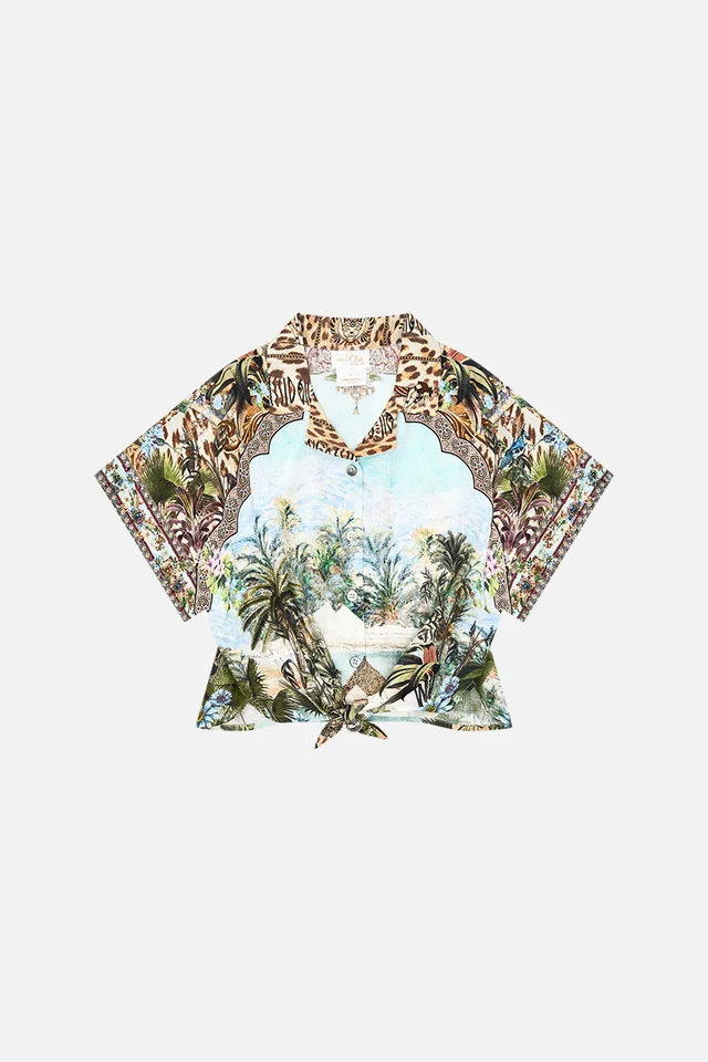 Camilla eBoutique KIDS CROP TIE FRONT SHIRT 4-10 VIEWS OF THE VALLEY from CAMILLA, photo 1 of 1