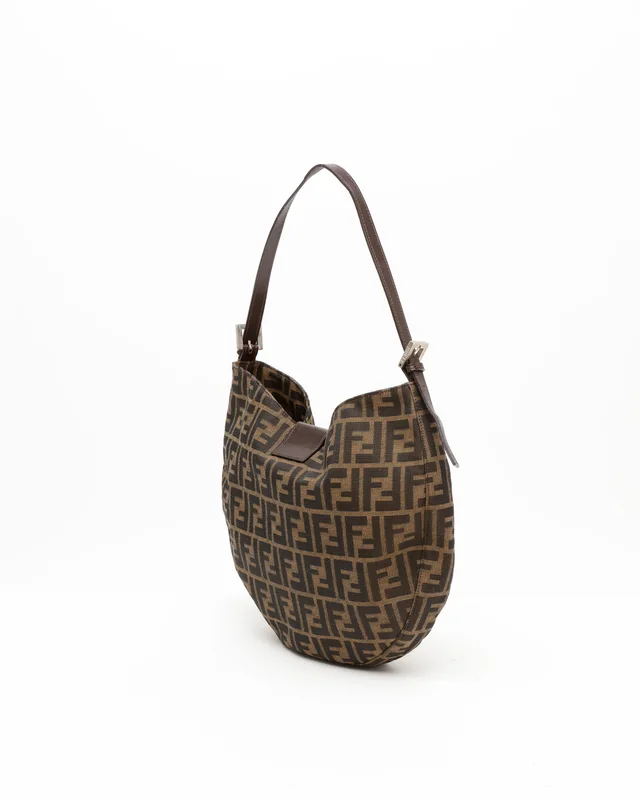 Fendi Zucca Shoulder Bag in Canvas from A Retro Tale, photo 3 of 8