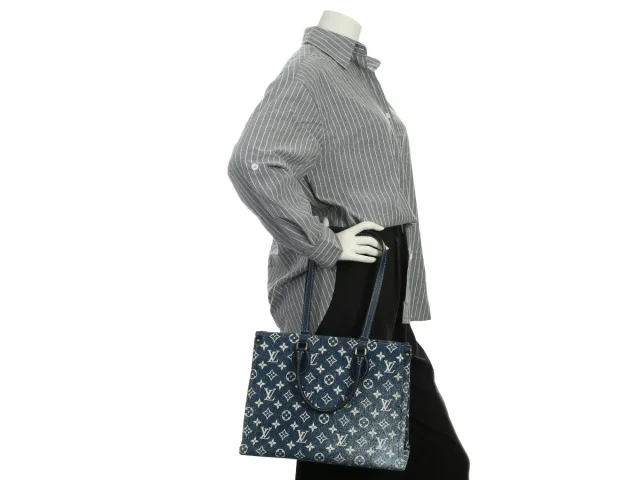 Louis Vuitton Monogram Denim Onthego MM in Blue Denim from Ann's Fabulous Finds, photo 10 of 10