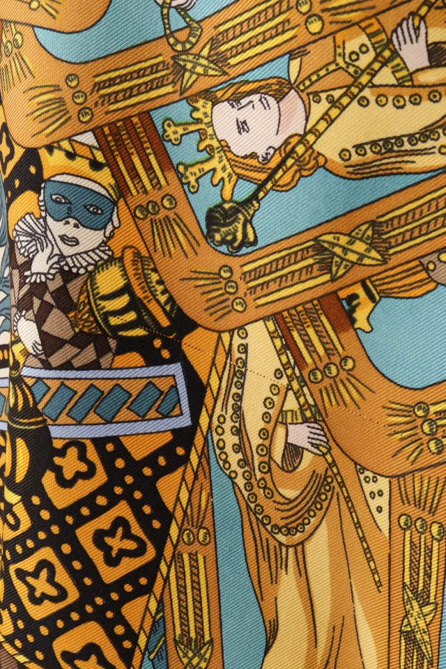 Hermès 1991 F/W Tarot Blouse in Silk from Recess LA, photo 6 of 6