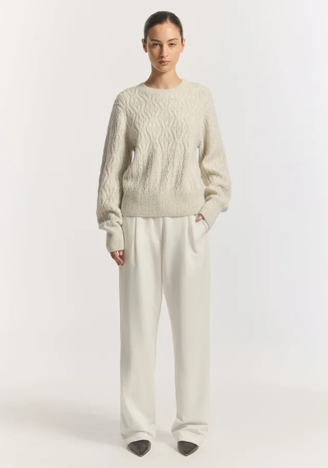 VIKTORIA & WOODS Versailles Knit in White from Viktoria & Woods, photo 1 of 1